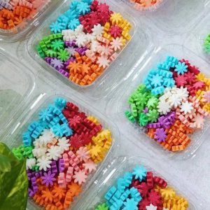 قند رنگی طرح گل مینا صد گرمی